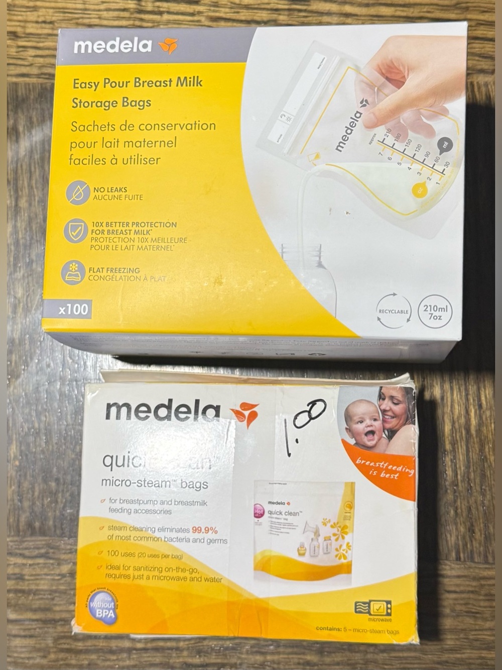 Medela Milk Storage Bags and Micro-Steam Bags Baby Infant